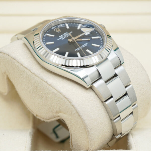 Rolex Datejust 41mm Bright Blue Dial Fluted Bezel 126334