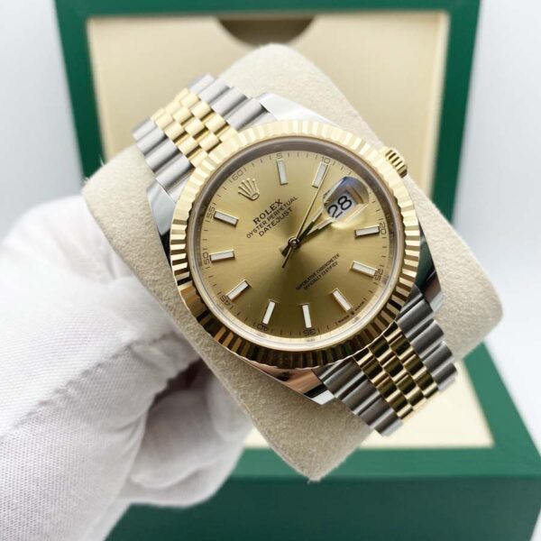 Rolex Datejust 41mm Champagne Dial Fluted Bezel 126333