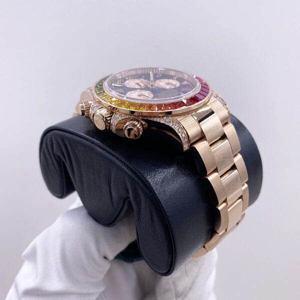 Rolex "Rainbow" Daytona 40mm 116595RBOW Black Gem Stone Dial