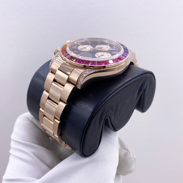 Rolex "Rainbow" Daytona 40mm 116595RBOW Black Gem Stone Dial