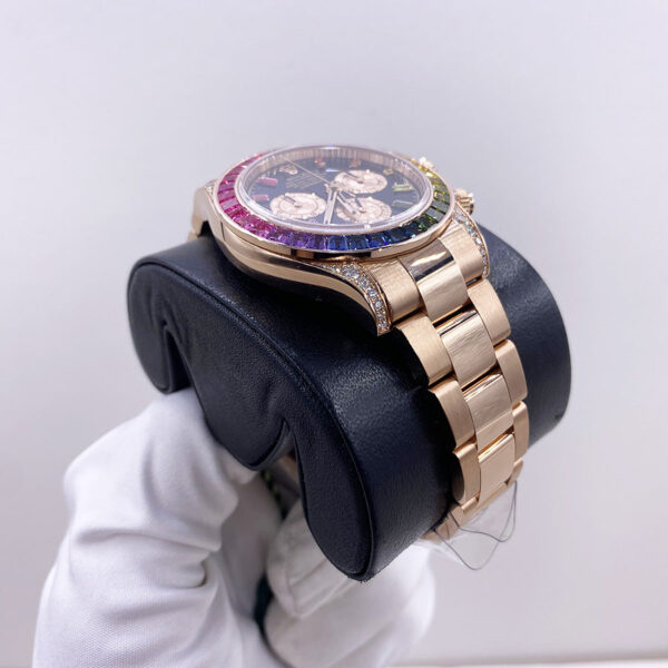 Rolex "Rainbow" Daytona 40mm 116595RBOW Black Gem Stone Dial