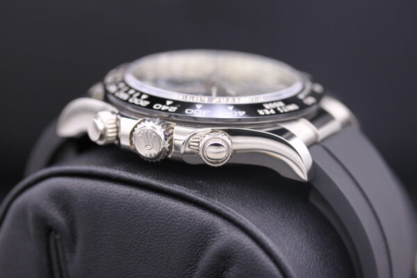 Rolex Daytona 40mm Oyster Flex 116519LN White Gold Steel Black Dial