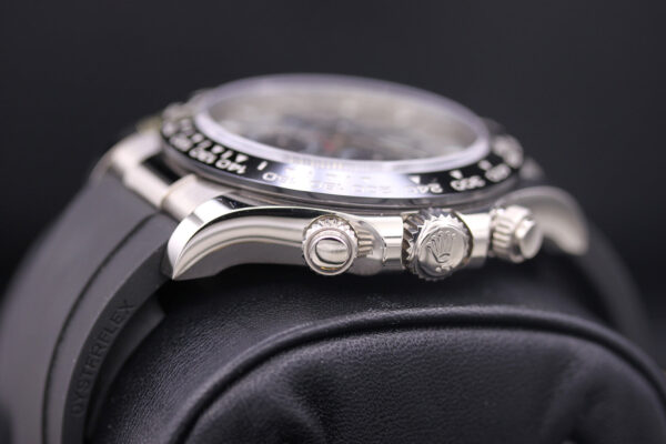 Rolex Daytona 40mm Oyster Flex 116519LN White Gold Steel Black Dial