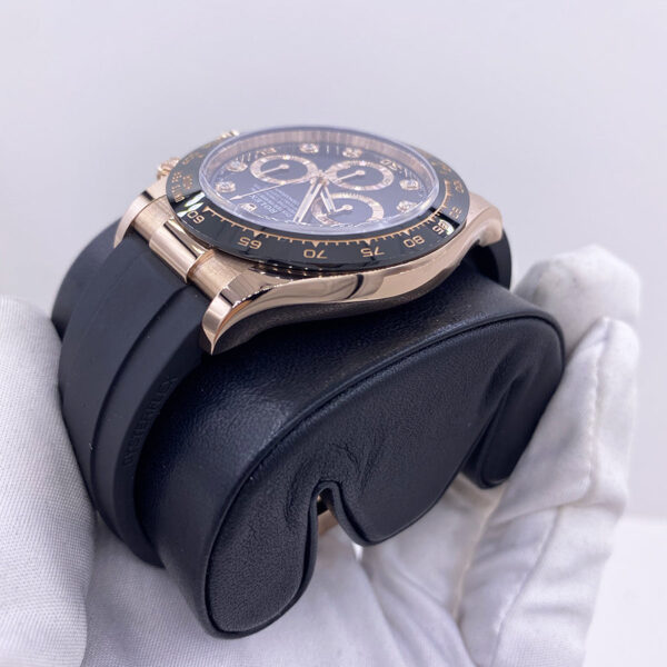 Rolex Daytona 40mm Oyster Flex 116515LN Black Diamond Dial