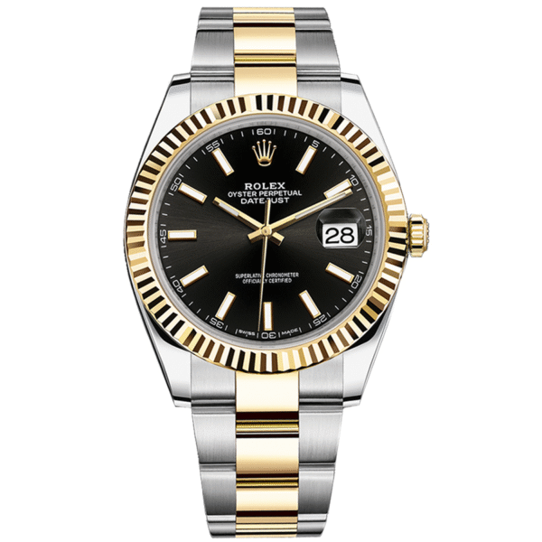 Rolex Datejust 41mm Black Dial Fluted Bezel 126333
