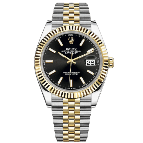 Rolex Datejust 41mm Black Dial Fluted Bezel 126333
