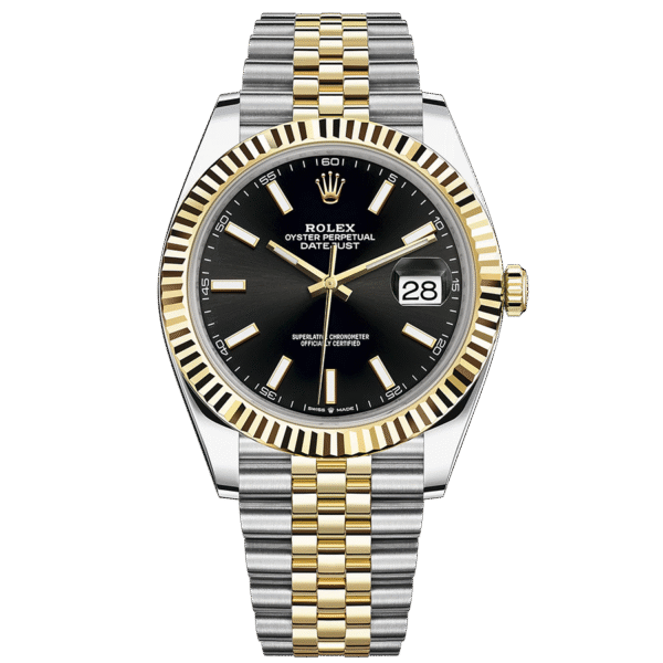 Rolex Datejust 41mm Black Dial Fluted Bezel 126333