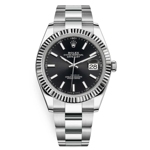 Rolex Datejust 41mm Black Dial Fluted Bezel 126334