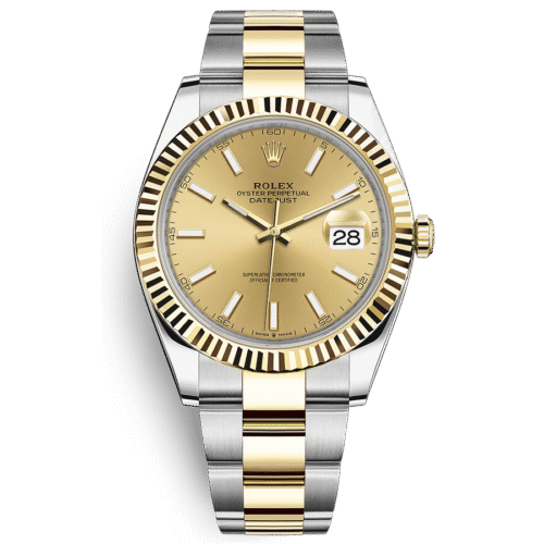 Rolex Datejust 41mm Champagne Dial Fluted Bezel 126333