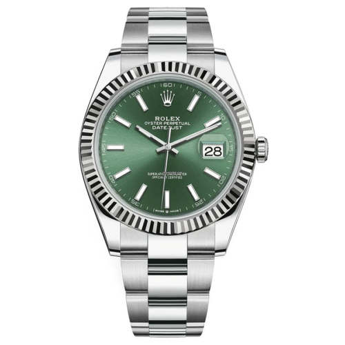 Rolex Datejust 41mm Mint Green Dial Fluted Bezel 126334