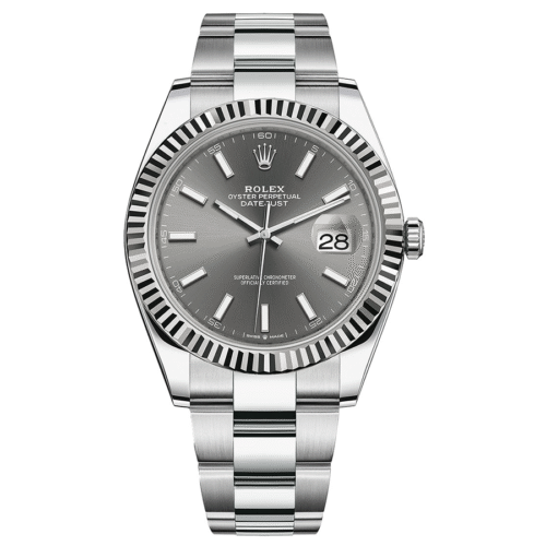 Rolex Datejust 41mm Slate Dial Fluted Bezel 126334