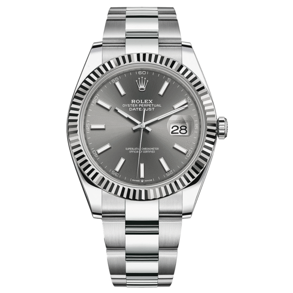 Rolex Datejust 41mm Slate Dial Fluted Bezel 126334