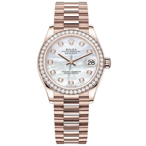 Rolex Datejust Mother Of Pearl Diamond Dial Diamond Bezel 31mm 278285RBR
