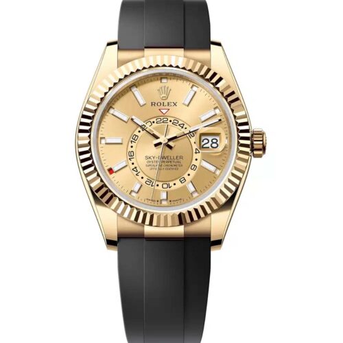 Rolex Sky-Dweller 336238 Yellow Gold Champagne Dial Oyster-flex