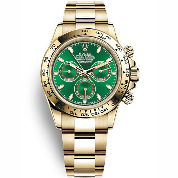 Rolex Daytona 40mm Yellow Gold 116508 Green Dial