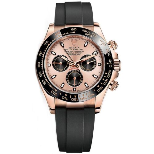 Rolex Daytona 40mm Oyster Flex 116515LN PBK Pink Dial