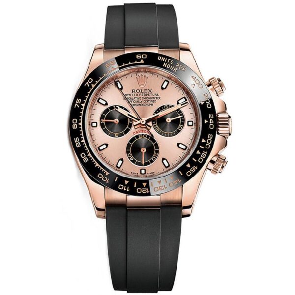 Rolex Daytona 40mm Oyster Flex 116515LN PBK Pink Dial